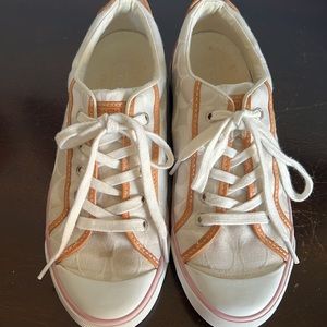 Coach tennis shoes size 91/2 like NEW used inside once